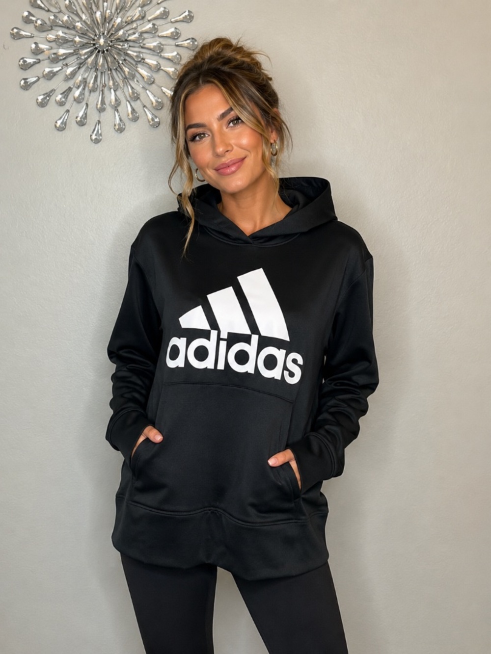 Adidas Black Aeroready Hoodie 1X